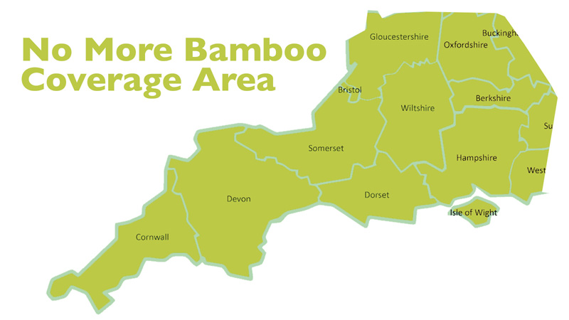 No More Bamboo Coverage Area